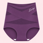 Culotte gainante Lucérya violet à bandes croisées